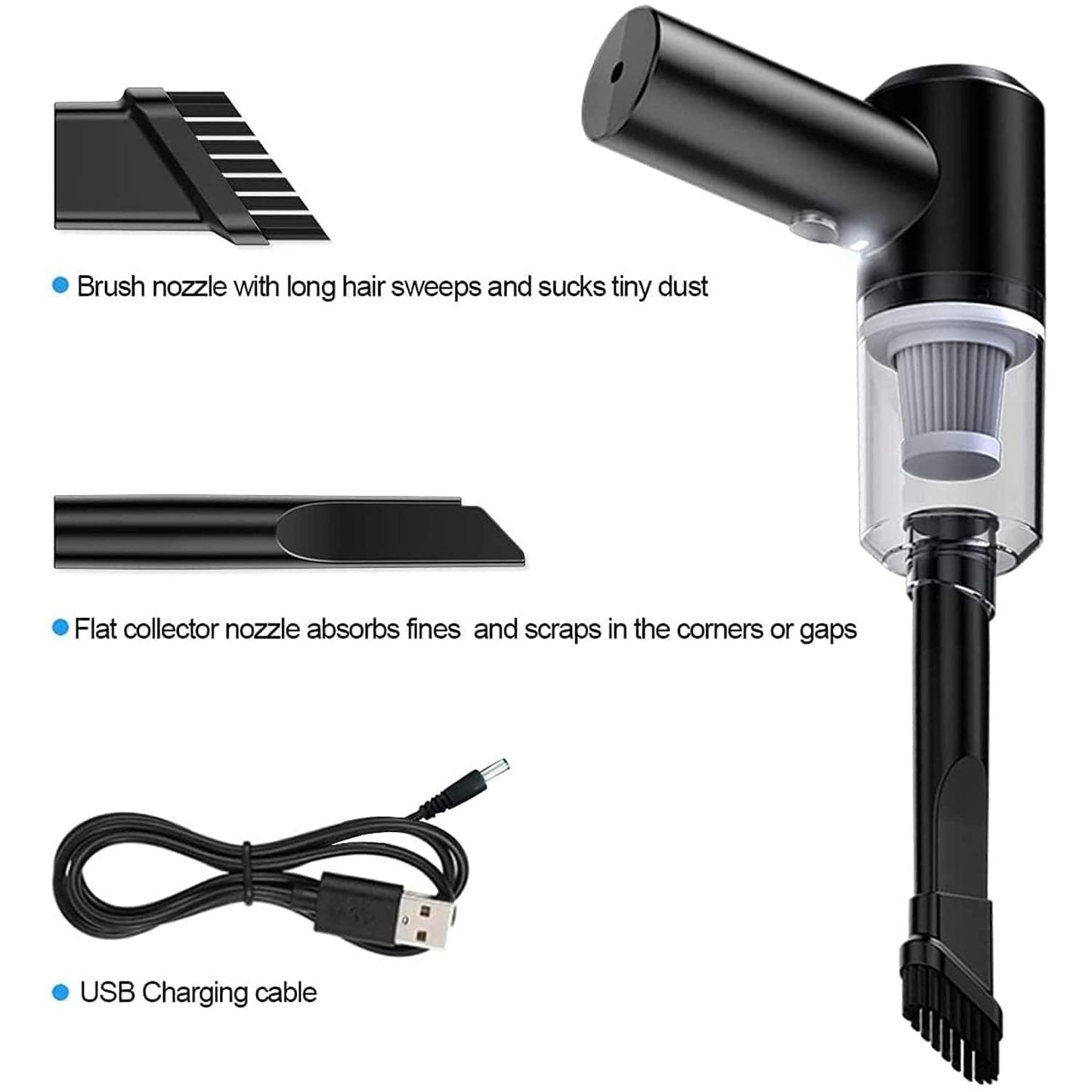 3 in 1 Portable Car Vacuum Cleaner