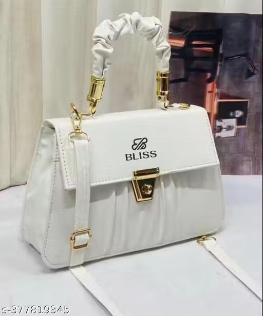 Graceful Stylish Slingbags Luxury High Quality PU Leather Women Shoulder Bag (White)