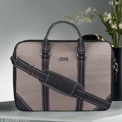 Grey Color PVC Coated Fabric 10L Messenger Bag For Men & Women