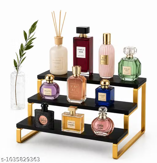 multipurpose 3 tier Rack Golden & Black