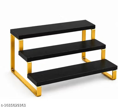 multipurpose 3 tier Rack Golden & Black