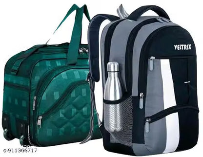 Stylish 2 in 1 Backpack & Duffle Bag Combo Set for Men & Women