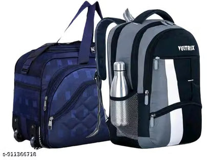 Stylish 2 in 1 Backpack & Duffle Bag Combo Set for Men & Women