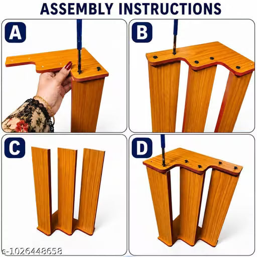 Wooden 3 Tier Kitchen Storage Rack