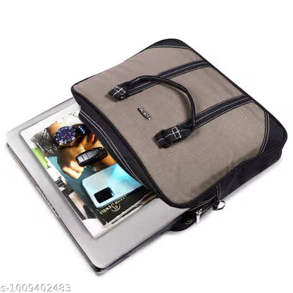 Grey Color PVC Coated Fabric 10L Messenger Bag For Men & Women