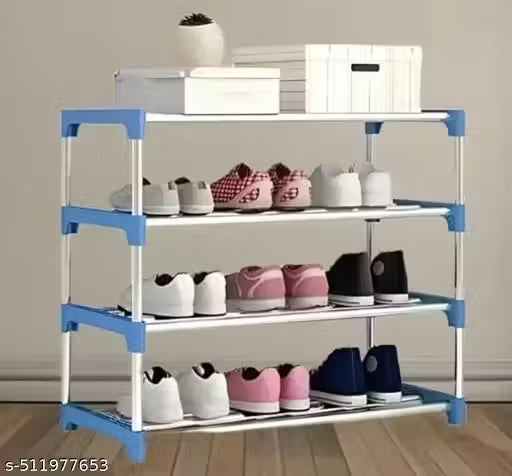 SoBabus Shoe Rack Blue 4 layer
